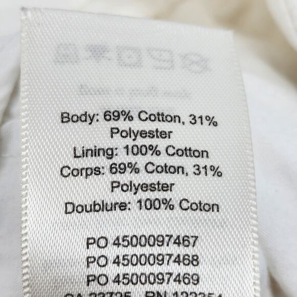 Wilfred Free Cotton Pockets Pleated High Rise Straight Compass Pants Size 0 - Picture 6 of 7